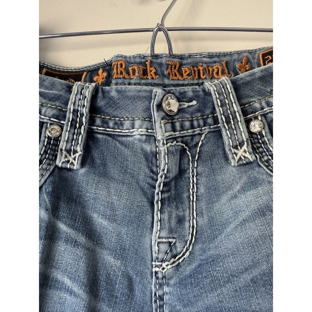 Rock Revival Jeans Women’s 26 blue easy boot lyon festival rodeo western cowgirl - Picture 4 of 12
